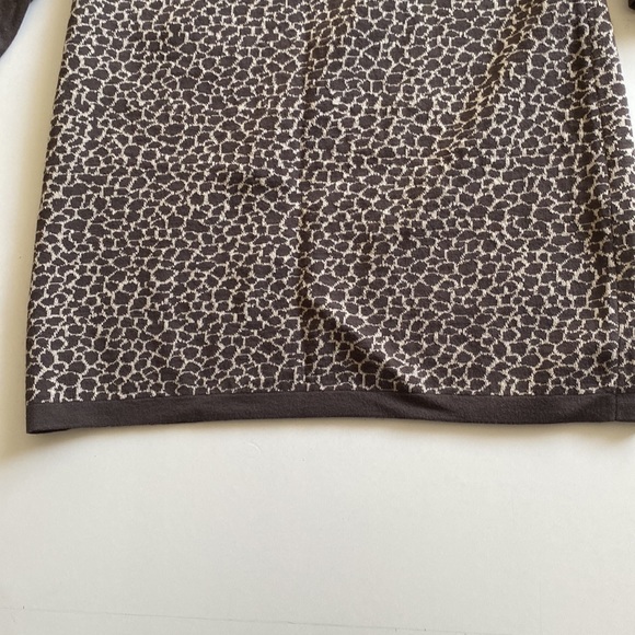 Weekend Max Mara Brown & Beige Animal Print Sweater Knit Stretch - Picture 8 of 8
